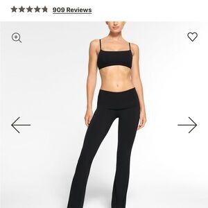 BRAND NEW SKIMS Foldover Leggings in Soot